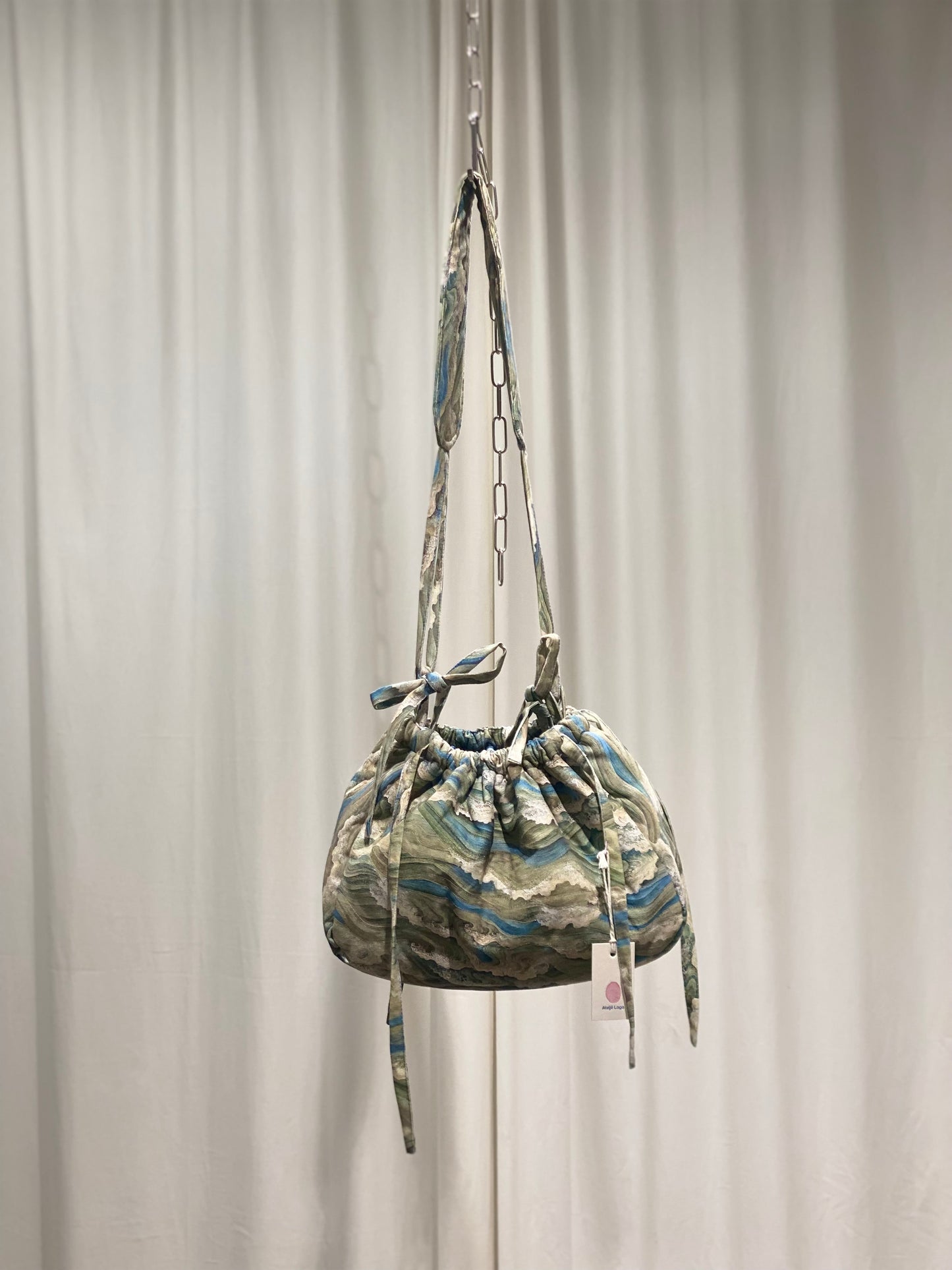 Lola bag in canvas fabric (ocean taspestry)