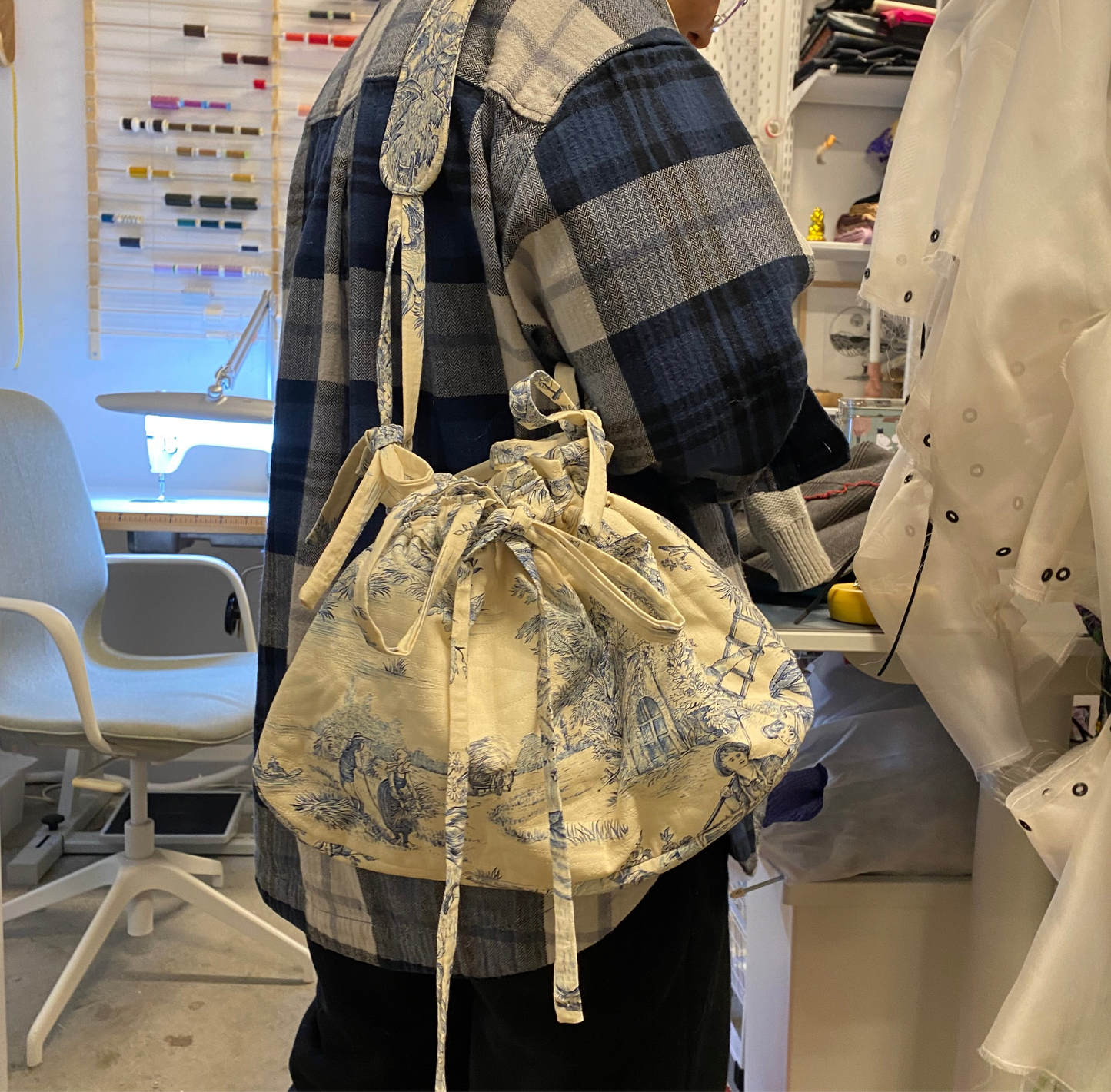 Lola bag in canvas fabric (in joy de toile)