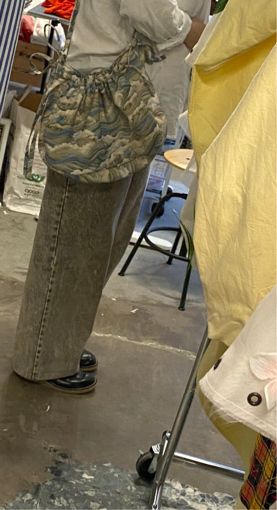 Lola bag in canvas fabric (ocean taspestry)