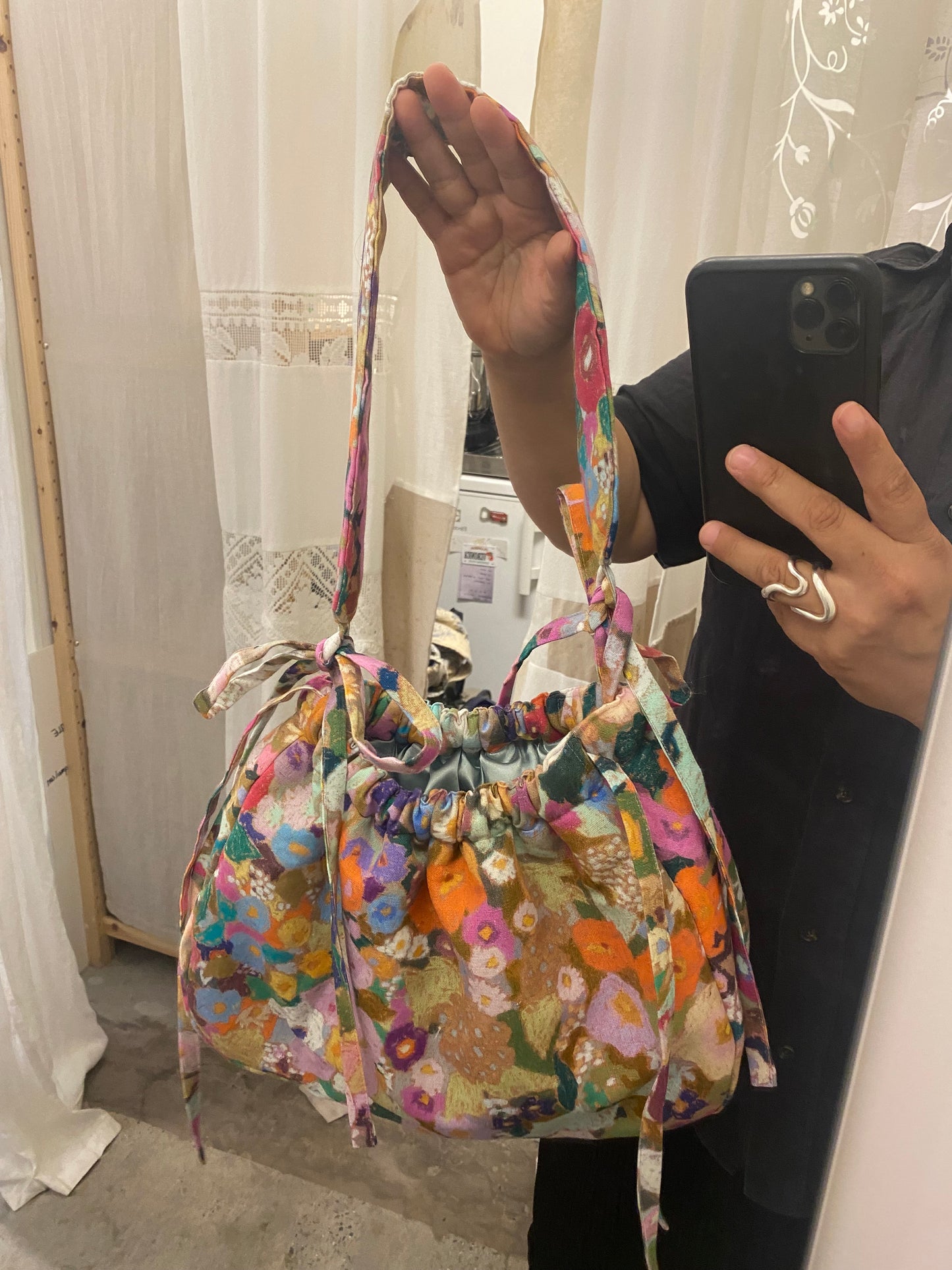 Lola bag in canvas fabric (house of hackney)