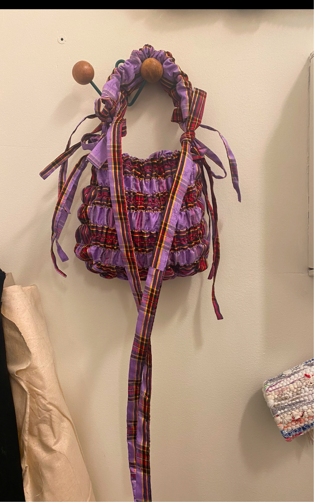 Ziggy bag in printed Thai silk